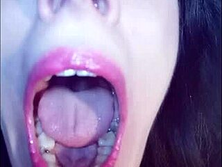 Seductive video for those with a fetish for oral stimulation, featuring a gorgeous woman engaging in dirty talk