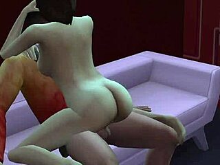 Sultry striptease in The Sims 4 nightclub with Nash Madsen