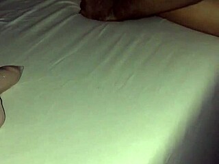 Amateur Latina couple gets naughty in the middle of the night