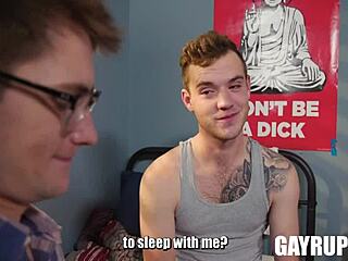 Scott Finn and Trevor Harris in intense gay threesome