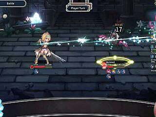 Lingerie-clad anime girls play H game in dungeon