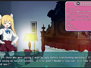 Delightful animeota game with magical girl bondage
