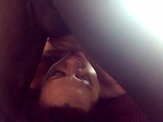 A slut has trouble swallowing a huge black cock