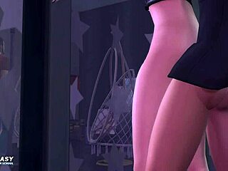Sims 4 gameplay with Morganfyres and a hot teen cumshot finish