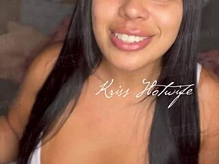 Kriss, the sultry hotwife, answers questions in public