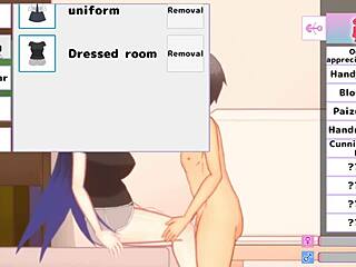 Megu's special touch in Japanese anime porn game
