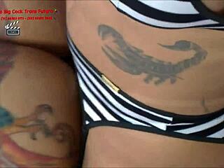 Rosy Pinheiro hides from cops, banging a fan's tight ass hard!