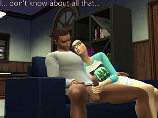 Sims 4 gameplay with deepthroat and rough sex