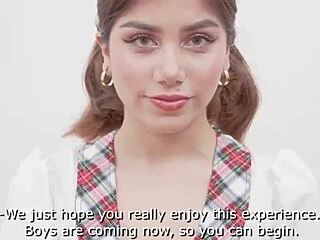 Marina Gold's wild ride in a premium group sex compilation