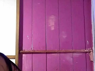 Amateur couple has hot shower and then have sex on top position.