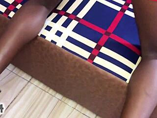 Amateur ebony girlfriend enjoys BBC in intimate bedroom encounter
