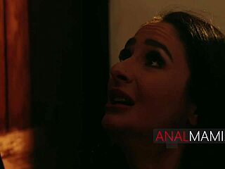 Beautiful hispanic woman enjoys rough anal sex with the reaper.