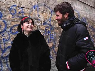 Skinny brunette gets dirty in this small tits video.