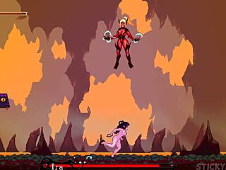 Succubus Sinher's big ass in cartoon porn game