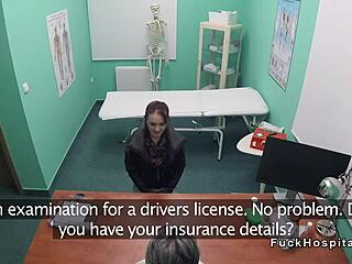 Fake Doctor Secretly Bangs Brunette Amateur in Hidden POV Session