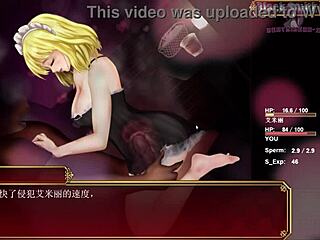 Cartoon porn with blacksmith and lingerie on a couch