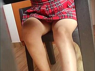 Nataly from UBA, the Argentine beauty in a mini skirt.
