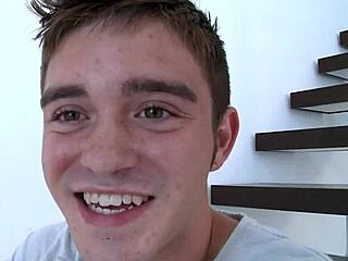 Gay oral sex with a big cock in free gay porn video