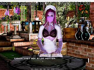 Naked gaming: Zombie nurse on an island in a visual novel