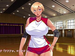 Tanned bitches get off in hardcore volleyball and JAV games