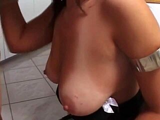 Brunette gets messy with anal and cum in mouth action