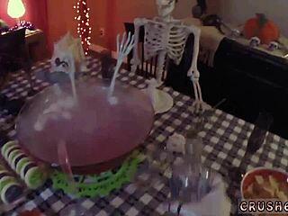 Boss has his employee to participate in Halloween fun in a rather kinky manner