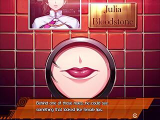 Double penetration in a hentai prison-themed game
