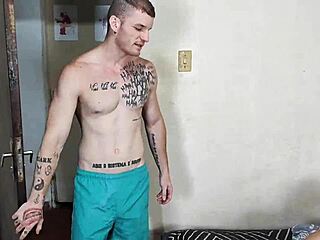 Gay blowjob action with my wife and her friend while I am away