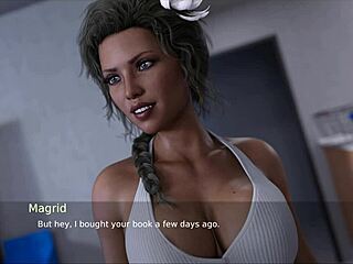 Big tits anime in hot action