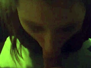 Haley Anthony gives a deepthroat blowjob and gets choked in return