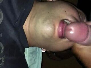 Gay amateur gets bareback blowjob and milking