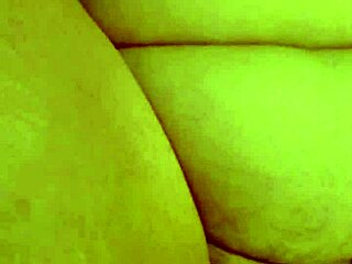 Shaved pussy of my busty BBW wife gets fucked