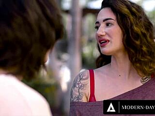 Hardcore group sex with a tattooed MILF and babe