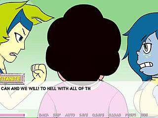 Animated porn with Gem domination and corruption in the style of Steven Universe