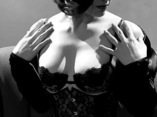 Bobbi in lingerie, solo pleasure experience