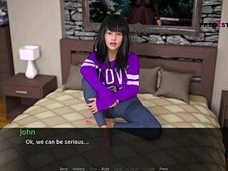 Hentai game features tight pussy fucking and cumming inside