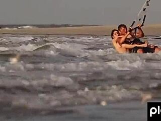 Skinny blondes and brunettes go wild on kites