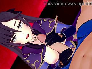 Mona gets naughty in Hotel of Love Genshin Impact