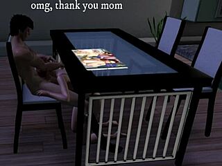 Stepmother and stepson have sex in front of the camera
