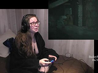 Big tits bouncing and jiggling in Until Dawn gameplay