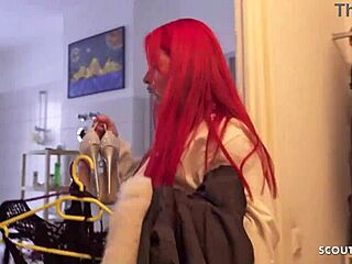 German redhead MILF gets picked up for hardcore sex