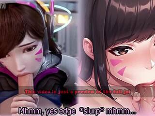 D Va's edging game in Overwatch: a preview