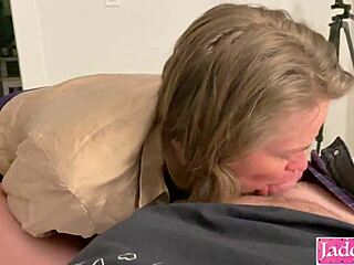 His girlfriend is a slut and he shares his friend with her in this amateur video