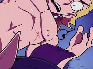 A vampire sucks semen in this anime porn