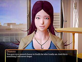 Amateur game walkthrough with erotic story and big tits