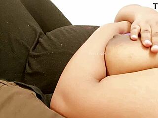 Beautiful Asian woman with large breasts