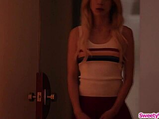 Pretty blonde Anne Amari facesitting hot brunette Aiden Ashley in a hot interracial scene