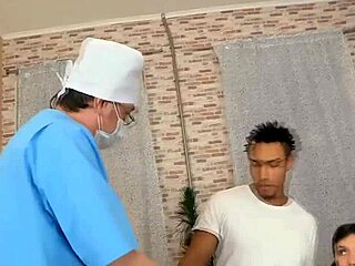 Two horny guys brutally fuck a virgin pussy in different angles