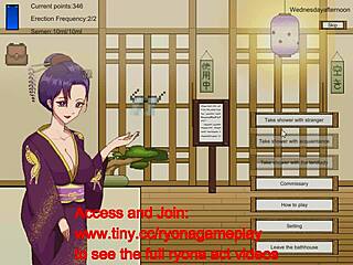 New outdoor hentai game with hot women in public bath is now available