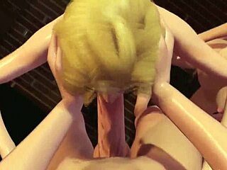 A transgender woman has sex with two teenage girls in this shemale porn